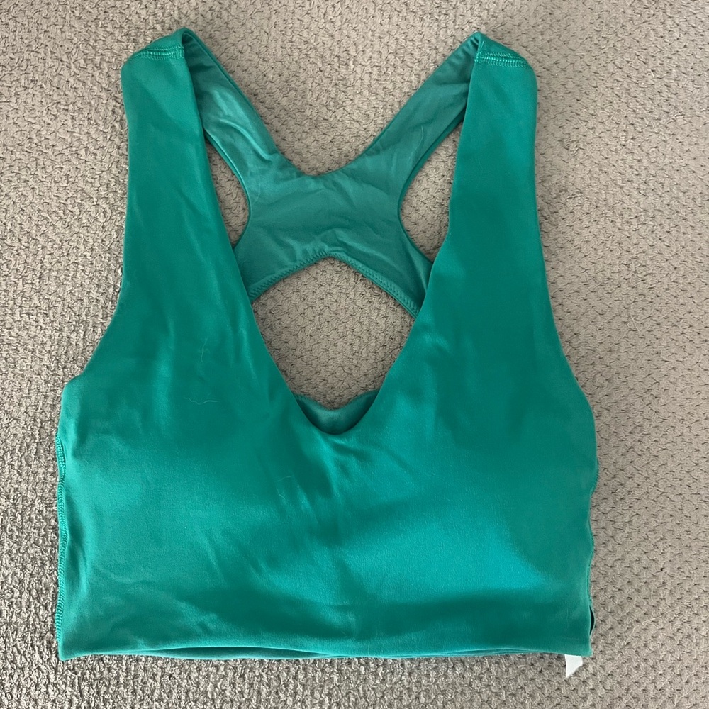 Lululemon Athletica Vibrant Green Sports Bra
